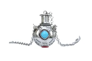 Canteen Necklace Tobacco Canteen Navajo Sterling Silver .925