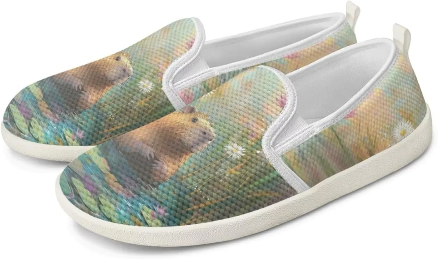 Capybara Outdoor Loafer Wedding Shoes Dress Flats Classic Leisure Walking Shoes for Women Ladies