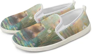 Capybara Outdoor Loafer Wedding Shoes Dress Flats Classic Leisure Walking Shoes for Women Ladies