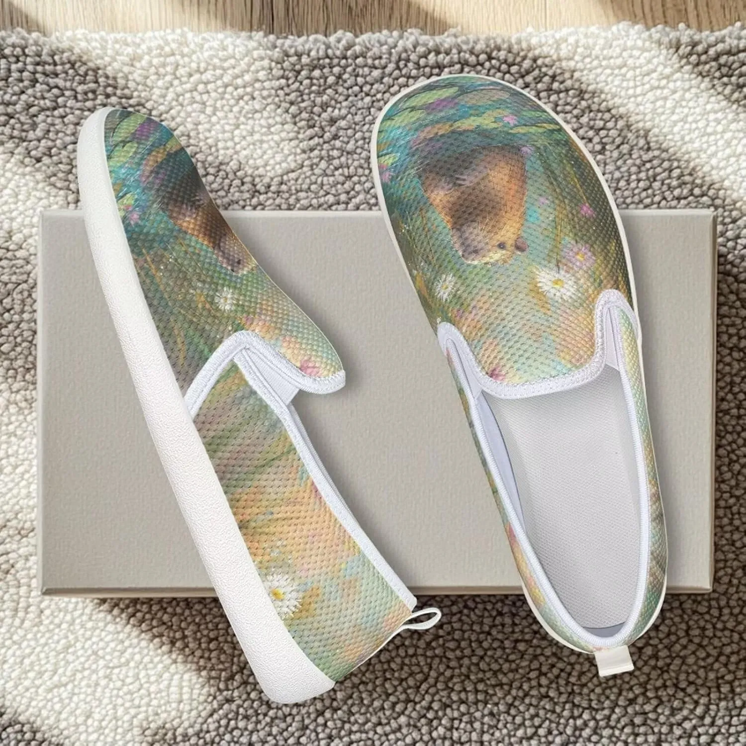 Capybara Outdoor Loafer Wedding Shoes Dress Flats Classic Leisure Walking Shoes for Women Ladies