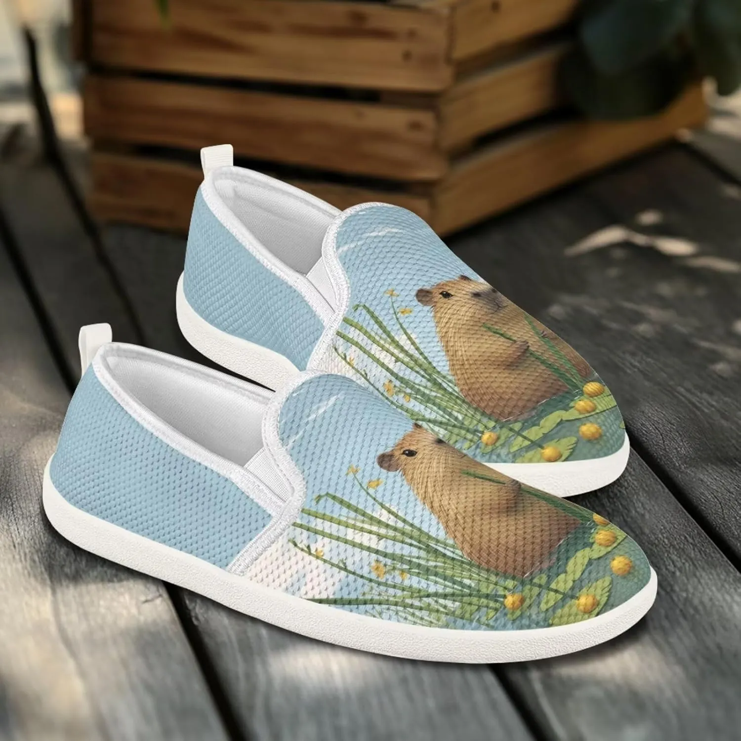 Capybara Outdoor Loafer Wedding Shoes Dress Flats Classic Leisure Walking Shoes for Women Ladies
