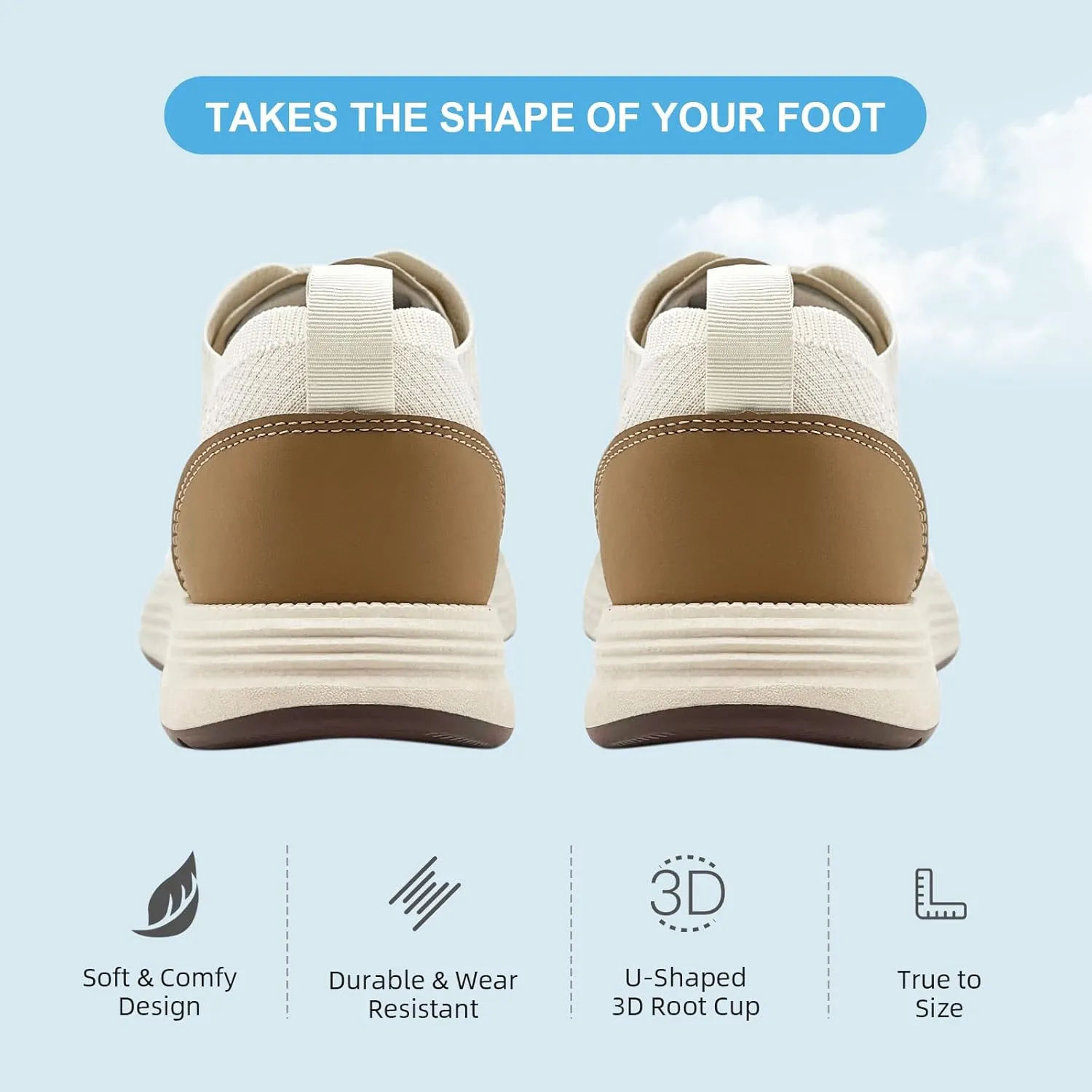 Casual Dress Shoes for Men Business Oxfords Fashion Sneakers Comfortable Loafers Men’s Walking Shoes