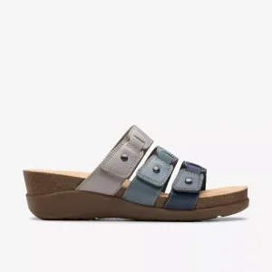 Clarks Women's Calenne Lily Navy Multi 26181559