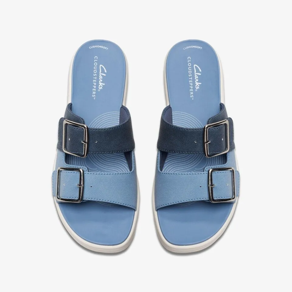 Clarks Women's Drift Buckle Denim Combi 26177852