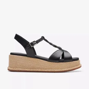 Clarks Women's Kimmei Twist Black Leather 26176391