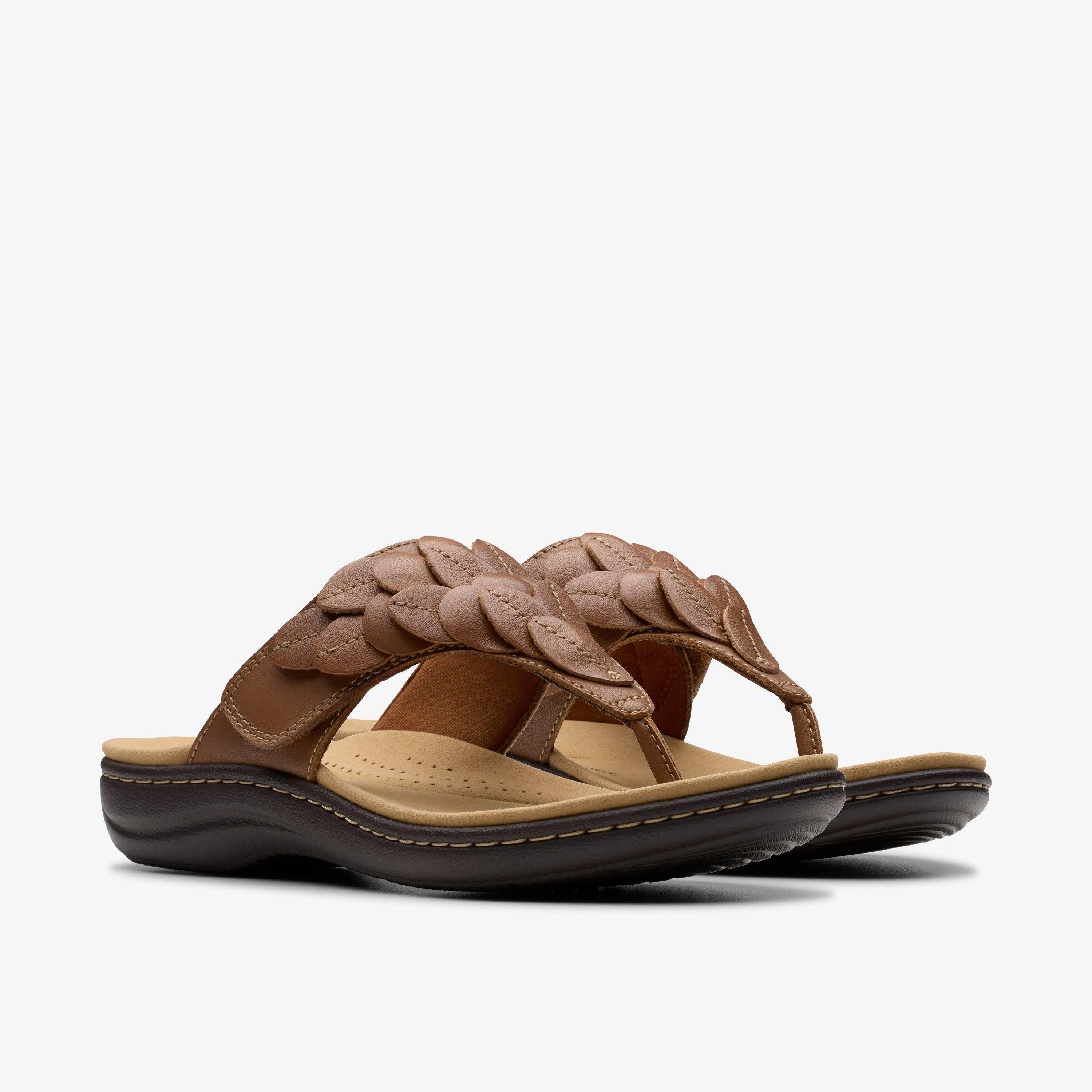 Clarks Women's Laurieann Palm Tan Leather 26181706