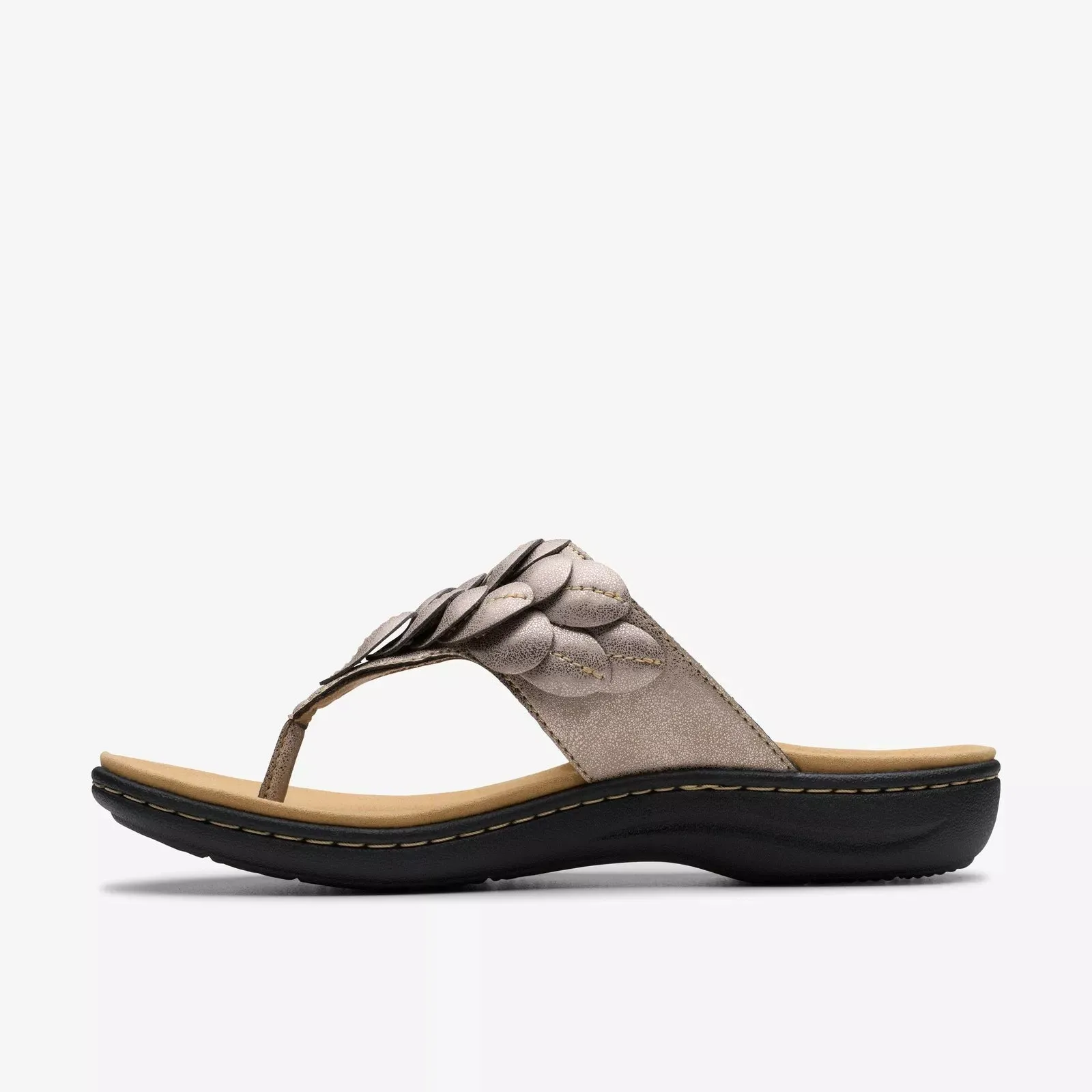 Clarks Women's Laurieann Palm Taupe Metallic 26181707