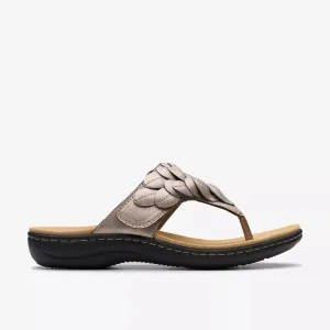 Clarks Women's Laurieann Palm Taupe Metallic 26181707
