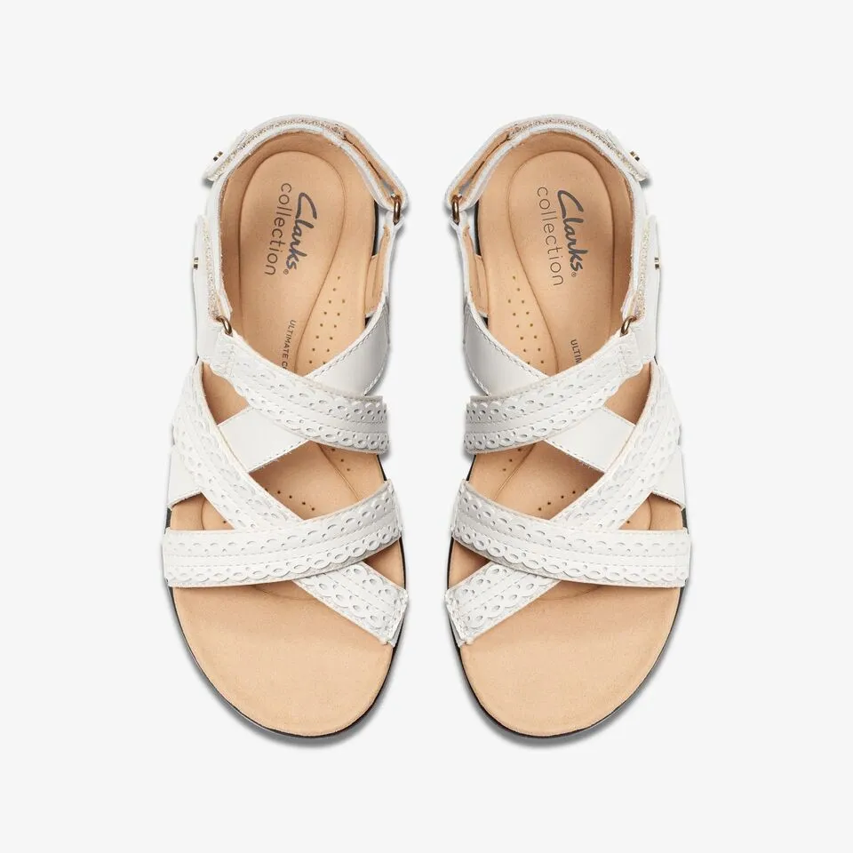 Clarks Women's Laurieann Rena Off White Combi