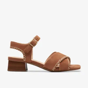 Clarks Women's Serina35 Cross Tan Suede 26176336