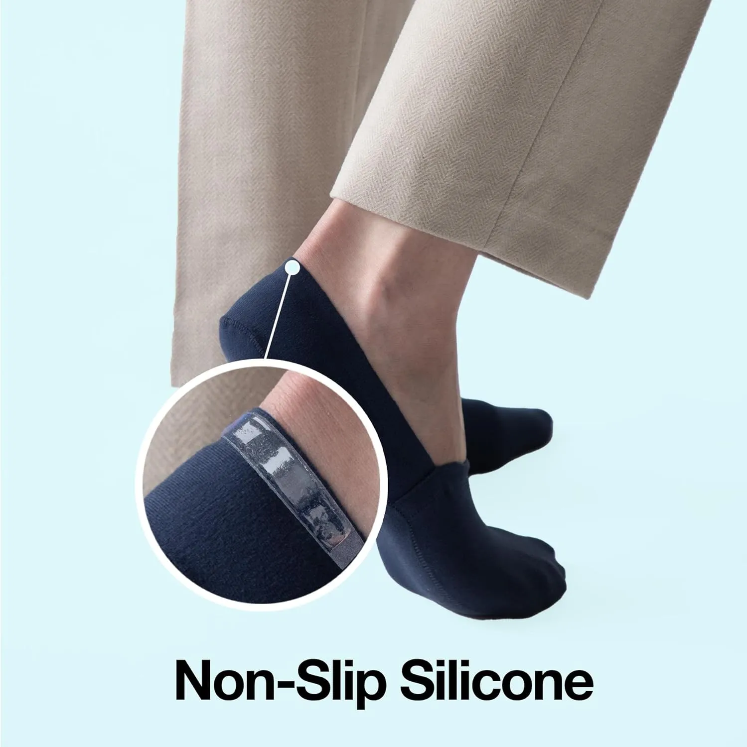 Cloud Organic Terry No Show Socks Non Slip Loafer Sneaker Flats Boat Shoe Invisible Low Cut Cotton Socks For Men and Women