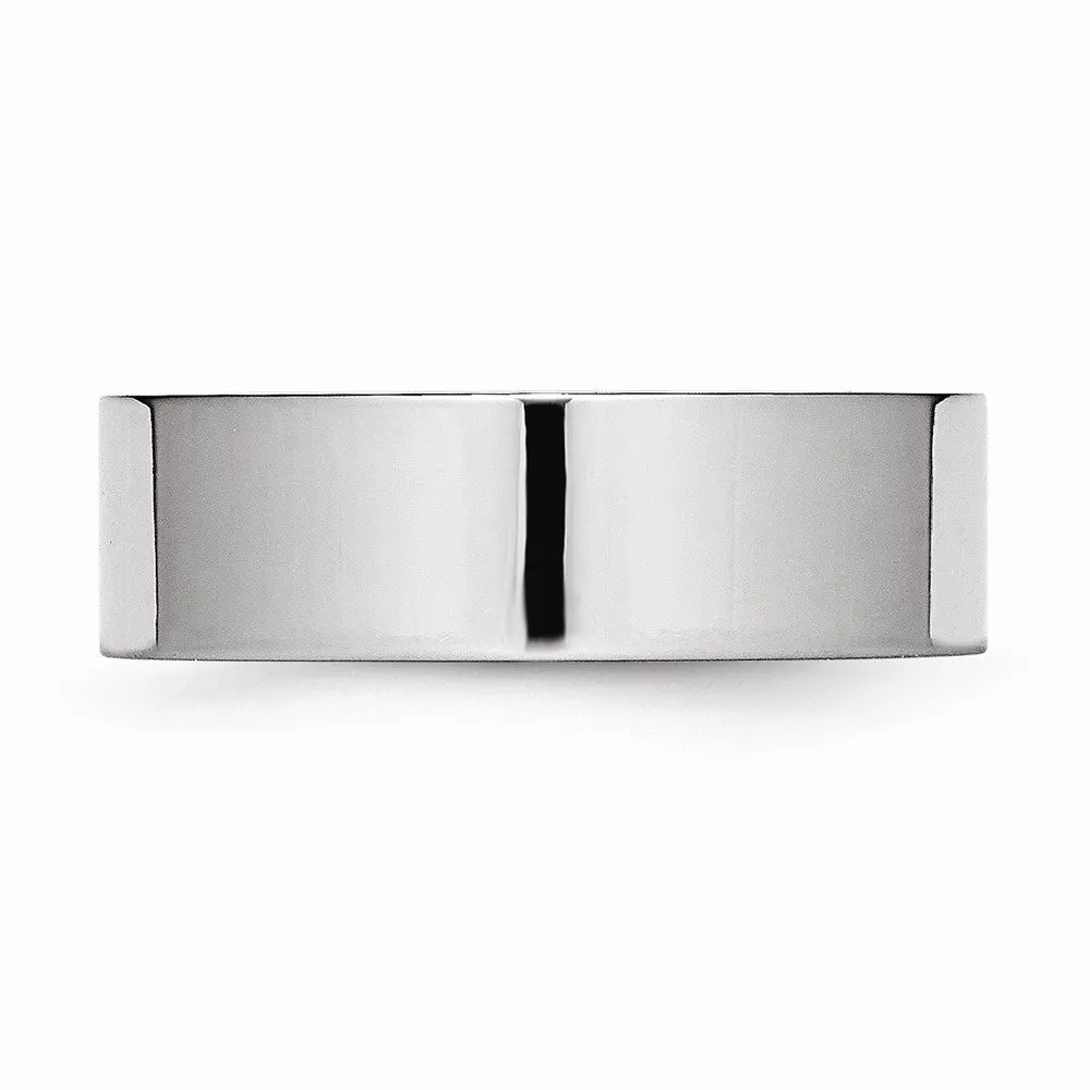 Cobalt Flat Polished 7mm Band
