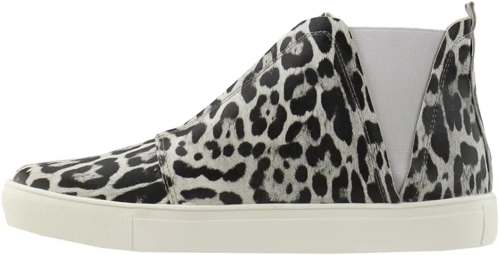 Coconuts by Matisse Womens Love Worn Cheetah High Slip On Sneakers Shoes Casual - Grey