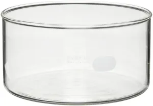 Corning Pyrex 3140-170 Borosilicate Glass 1770mL Heavy Duty Rim Crystallizing Dish, 170mm Diameter x 90mm Height (Pack of 2)