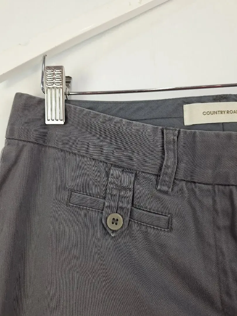 Country Road Sleek Charcoal Capri Pants Size 8