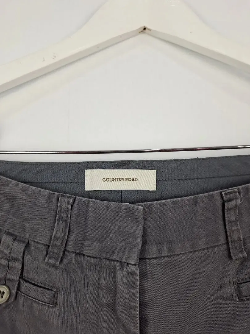 Country Road Sleek Charcoal Capri Pants Size 8