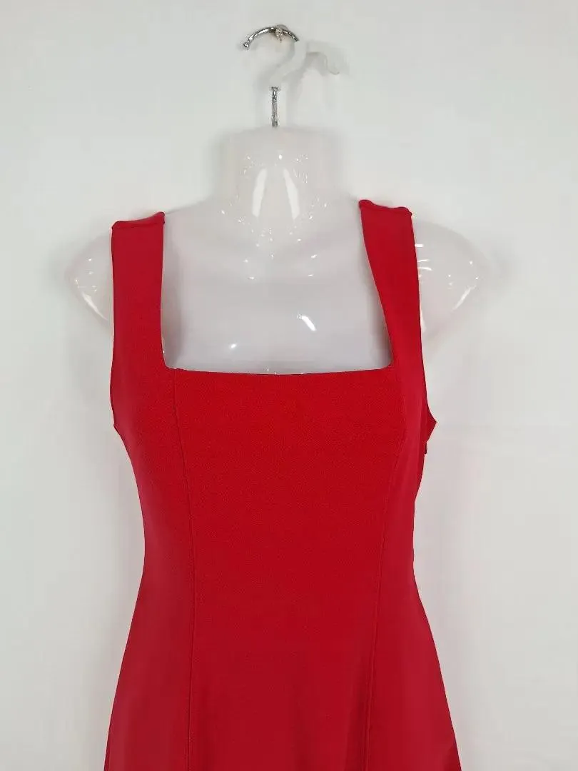Country Road Sleek Cherry Red A Line Dress Size XS
