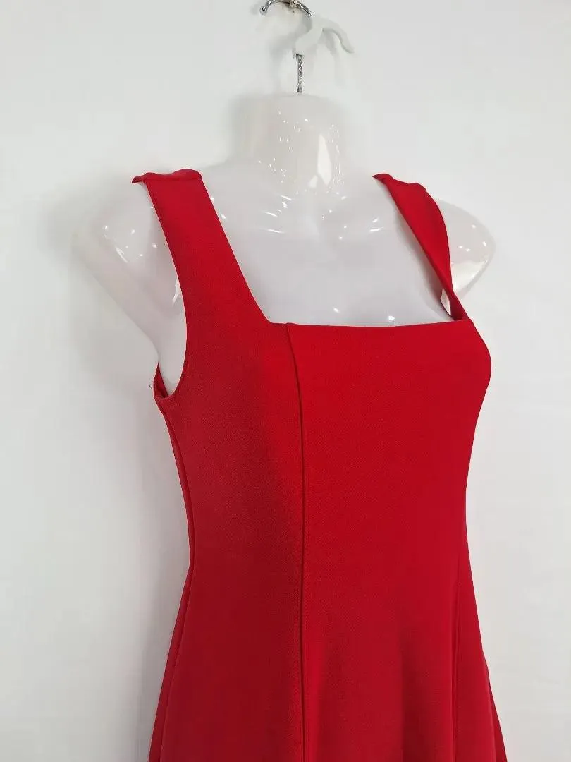 Country Road Sleek Cherry Red A Line Dress Size XS