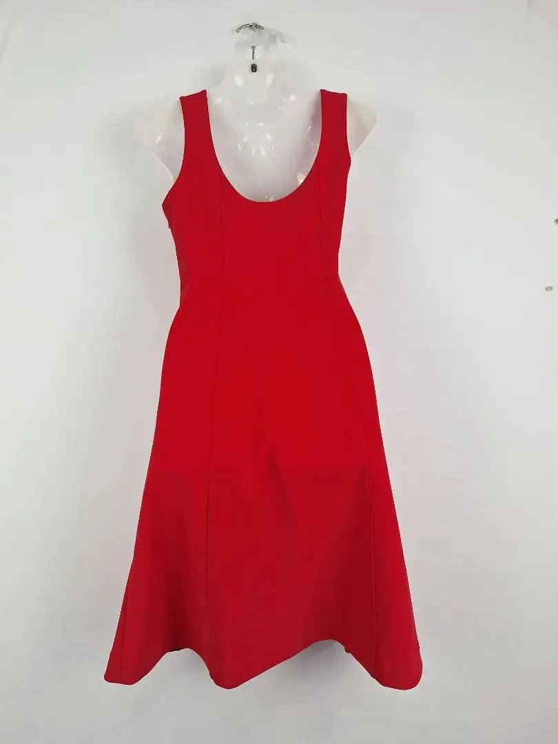 Country Road Sleek Cherry Red A Line Dress Size XS