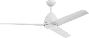 Craftmade NTO54W3 Nitro 54" Outdoor Ceiling Fan with LED Lights & Remote, White