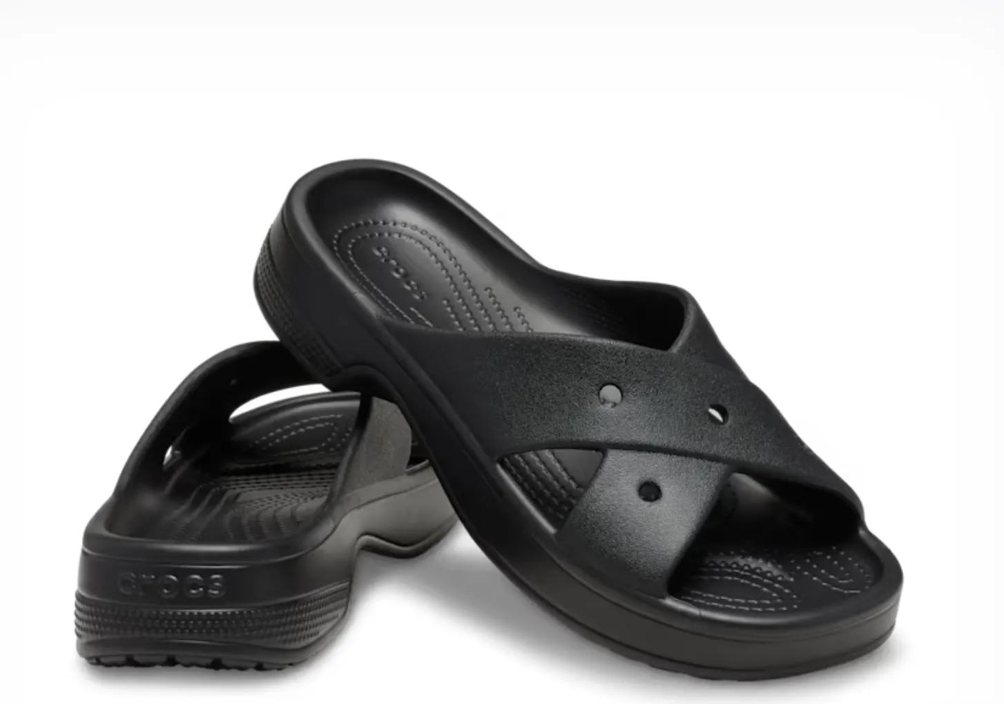 Crocs Women Classic Cross Strap In Black (Pre-Order)