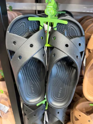 Crocs Women Classic Cross Strap In Black (Pre-Order)