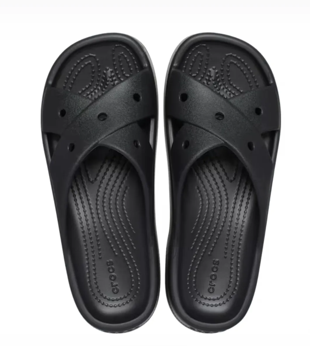 Crocs Women Classic Cross Strap In Black (Pre-Order)