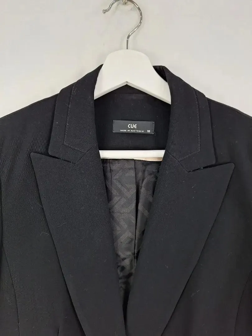 Cue Essential Sleek Office Blazer Size 10
