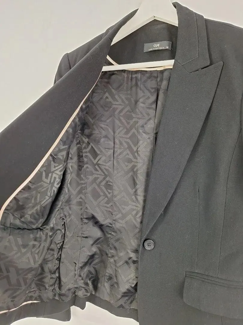 Cue Essential Sleek Office Blazer Size 10