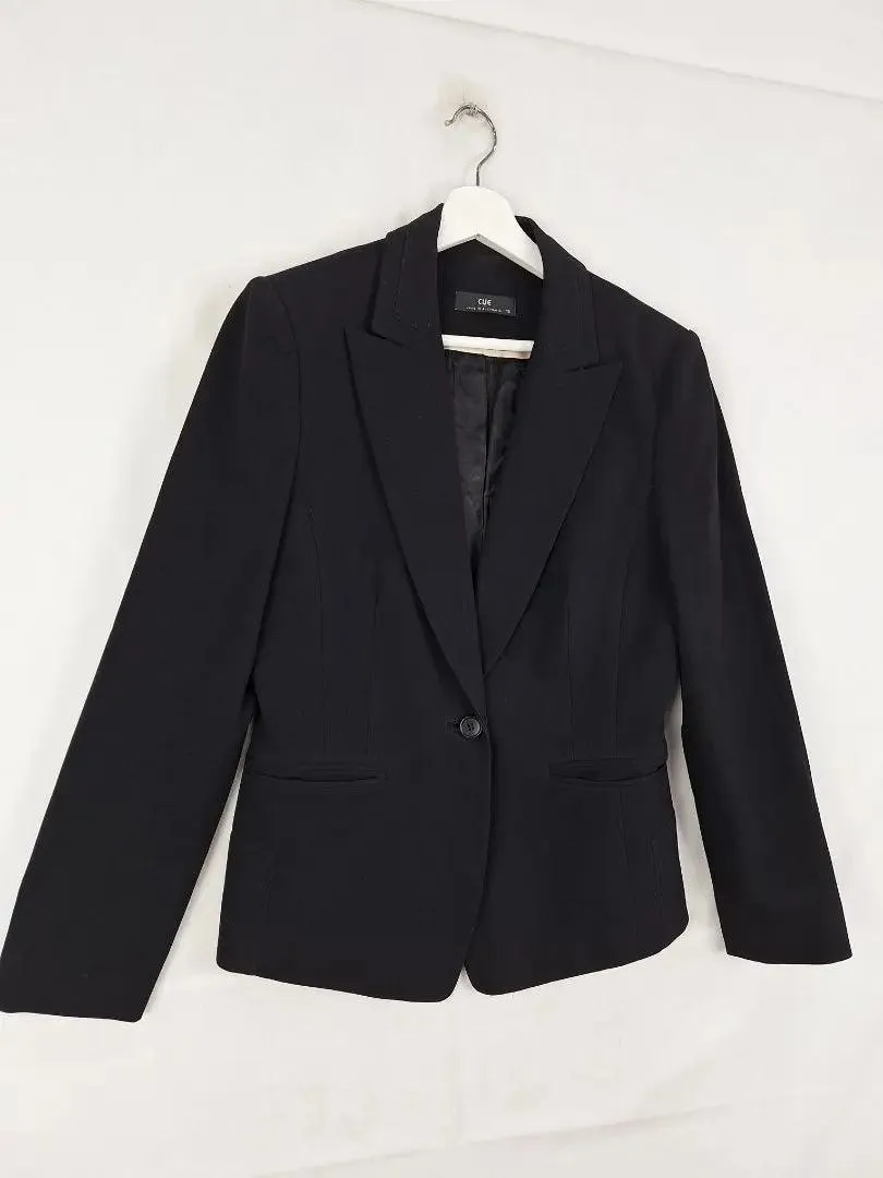 Cue Essential Sleek Office Blazer Size 10
