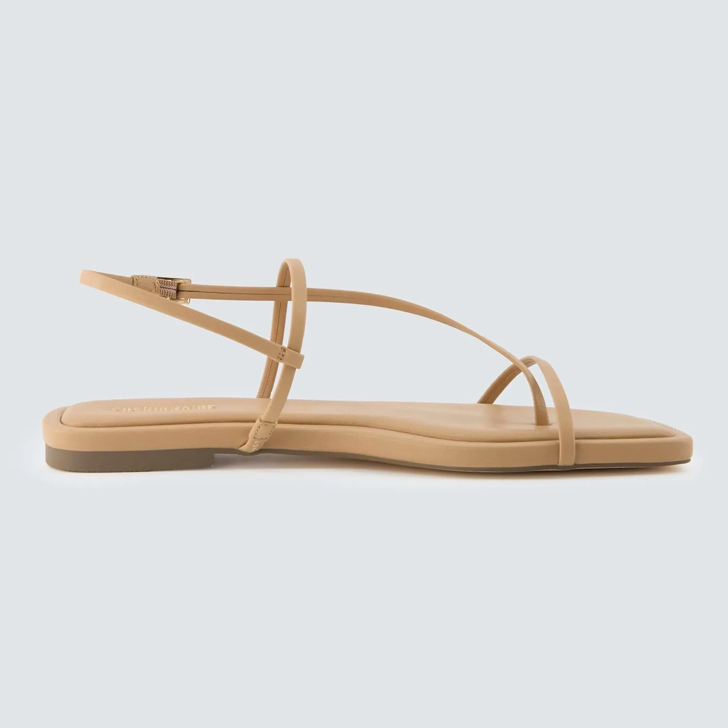 CUSHIONAIRE Women's Glory strappy flat sandal  Memory Foam and Wide Widths Available