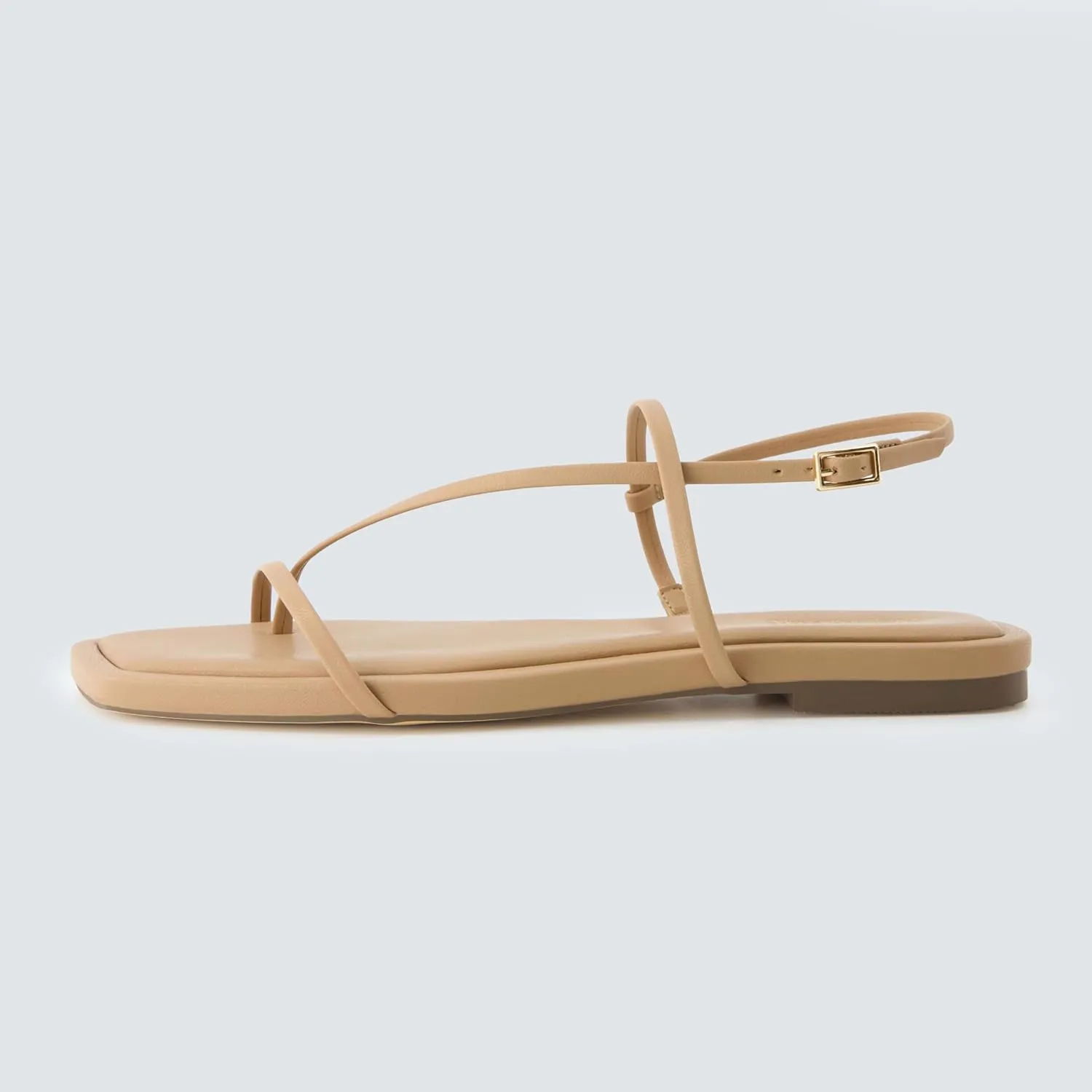 CUSHIONAIRE Women's Glory strappy flat sandal  Memory Foam and Wide Widths Available