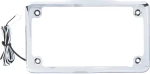 Custom Dynamics LPF-HRZ-C-LP License Plate Frame (Flat-Style Chrome)