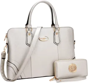 Dasein Women Two Tone Tote Colorblock Purses Handbags for Women Shoulder Work Bag