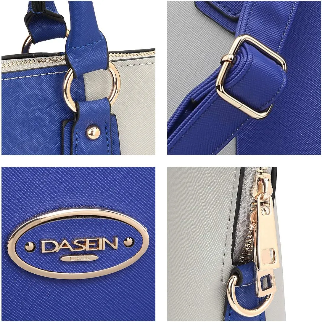 Dasein Women Two Tone Tote Colorblock Purses Handbags for Women Shoulder Work Bag