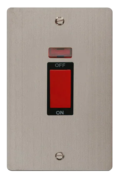 Define 2 Gang 45A DP Switch   Neon
