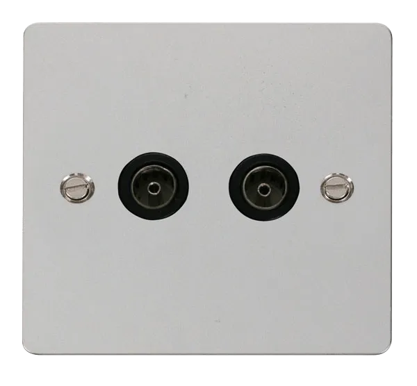 Define 2 Gang Coaxial Socket