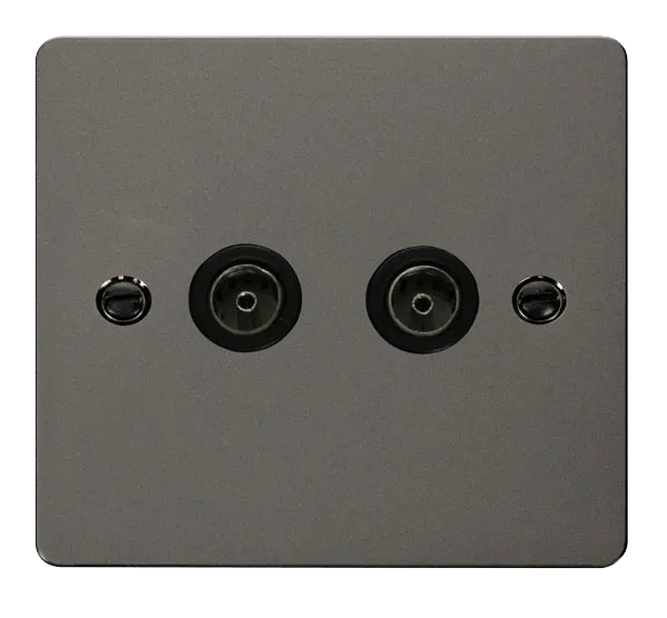 Define 2 Gang Coaxial Socket