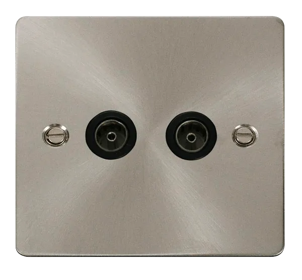Define 2 Gang Coaxial Socket