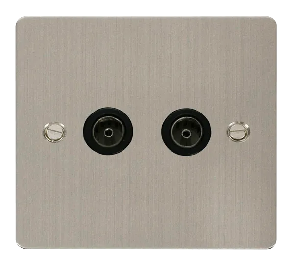 Define 2 Gang Coaxial Socket