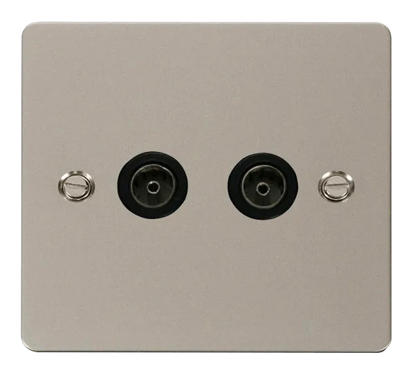 Define 2 Gang Coaxial Socket
