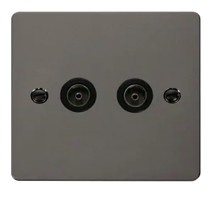Define 2 Gang Coaxial Socket