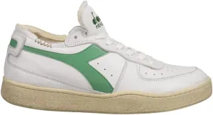 Diadora Mens Mi Basket Row Cut Lace Up Sneakers Shoes Casual - White