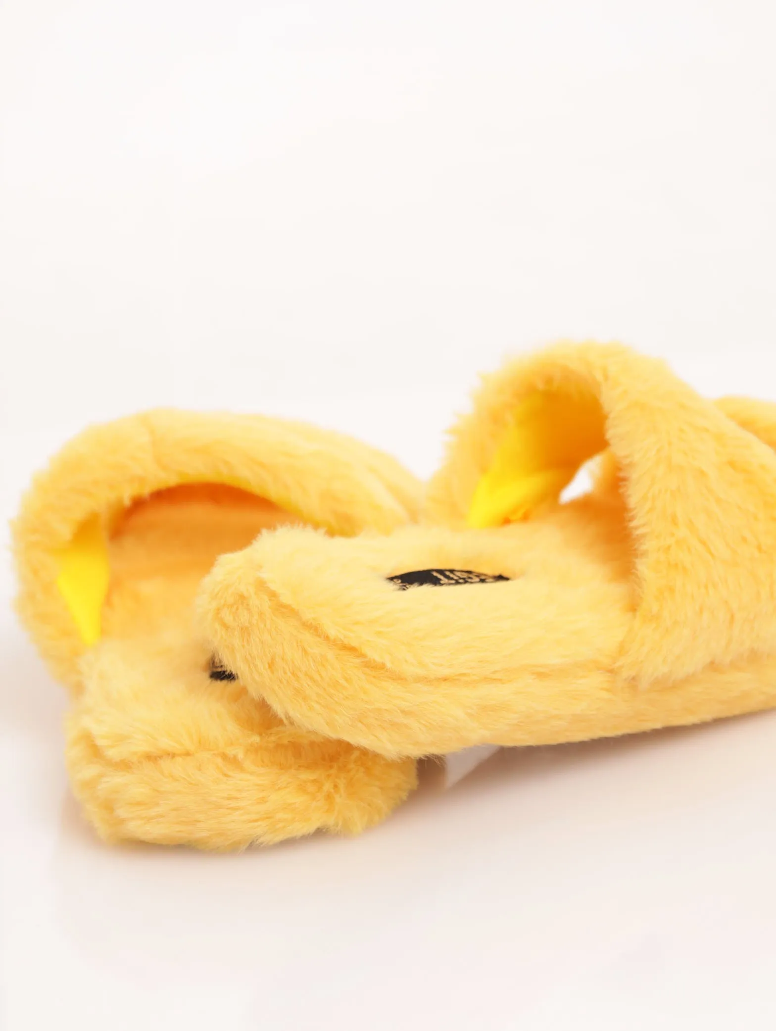 Double Strap Chunky Mule Slipper - Mustard