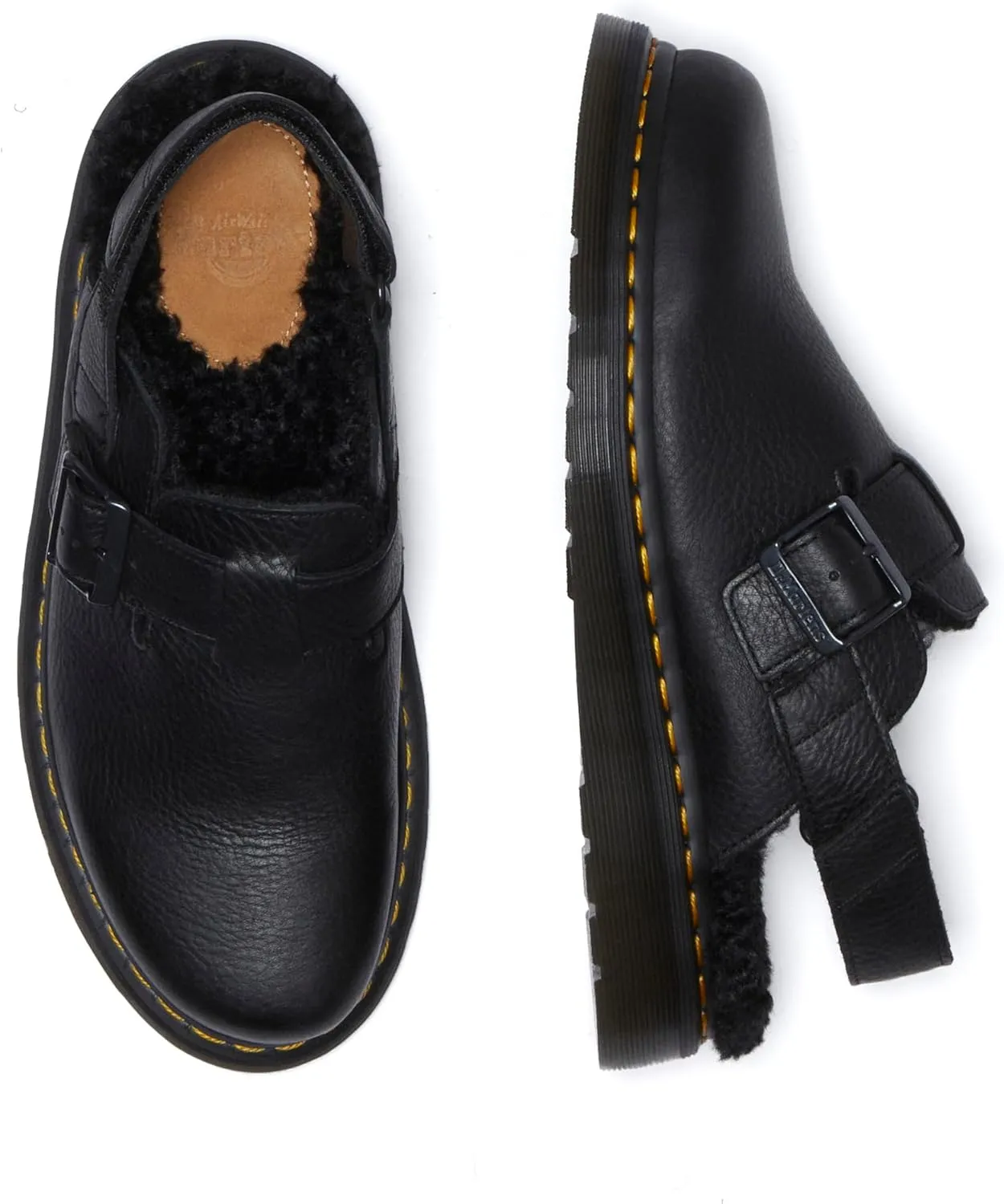 Dr. Martens Women's Jorge Ii Faux Fur Lined Leather Slingback Mules