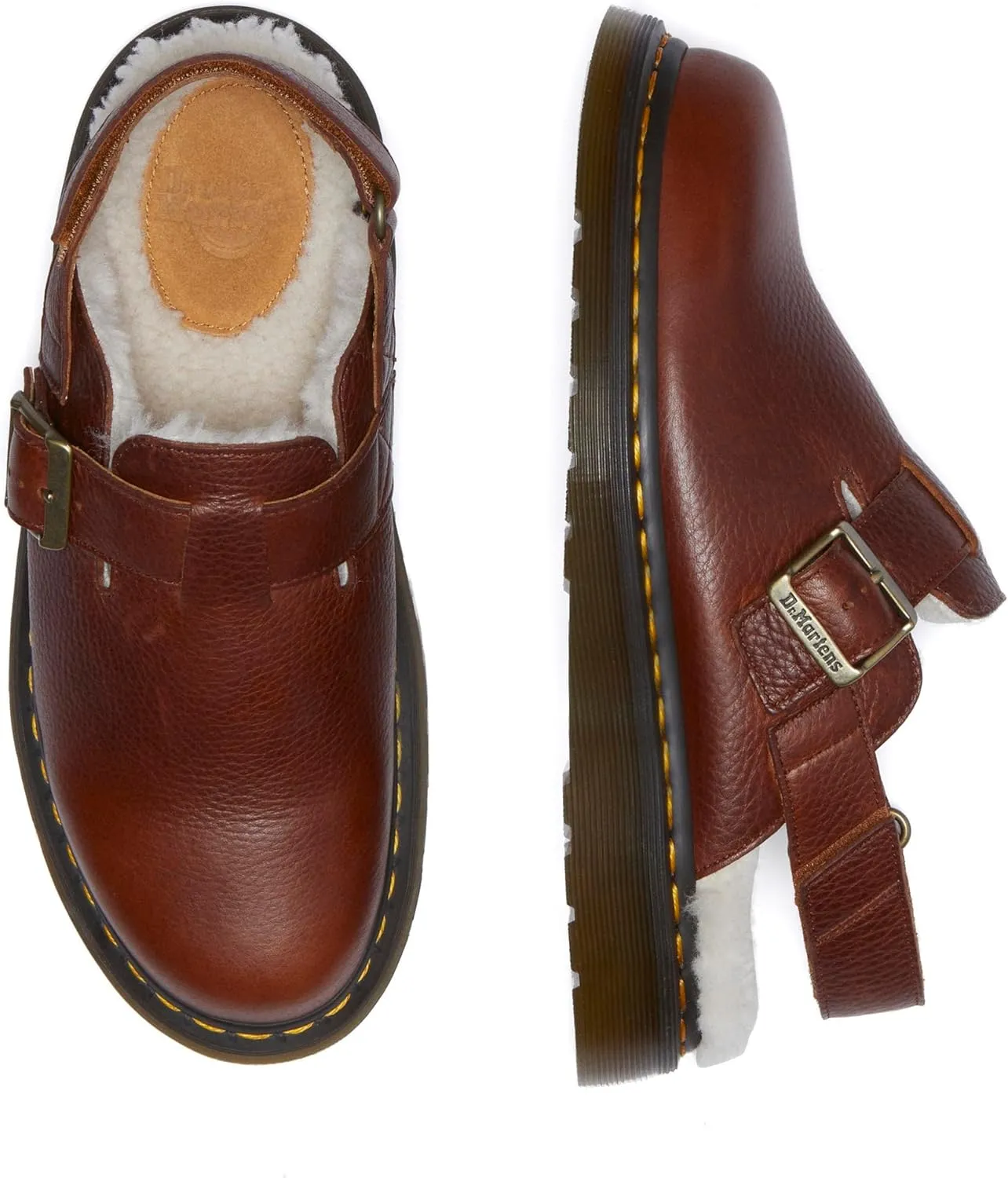 Dr. Martens Women's Jorge Ii Faux Fur Lined Leather Slingback Mules