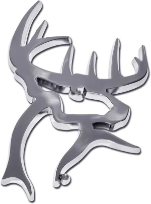 Elektroplate Officially Licensed Buck Commander Hunting All Metal Emblem for Cars, Trucks, and All Auto | Universal Fit at 3.5" x 2.3" | Weatherproof