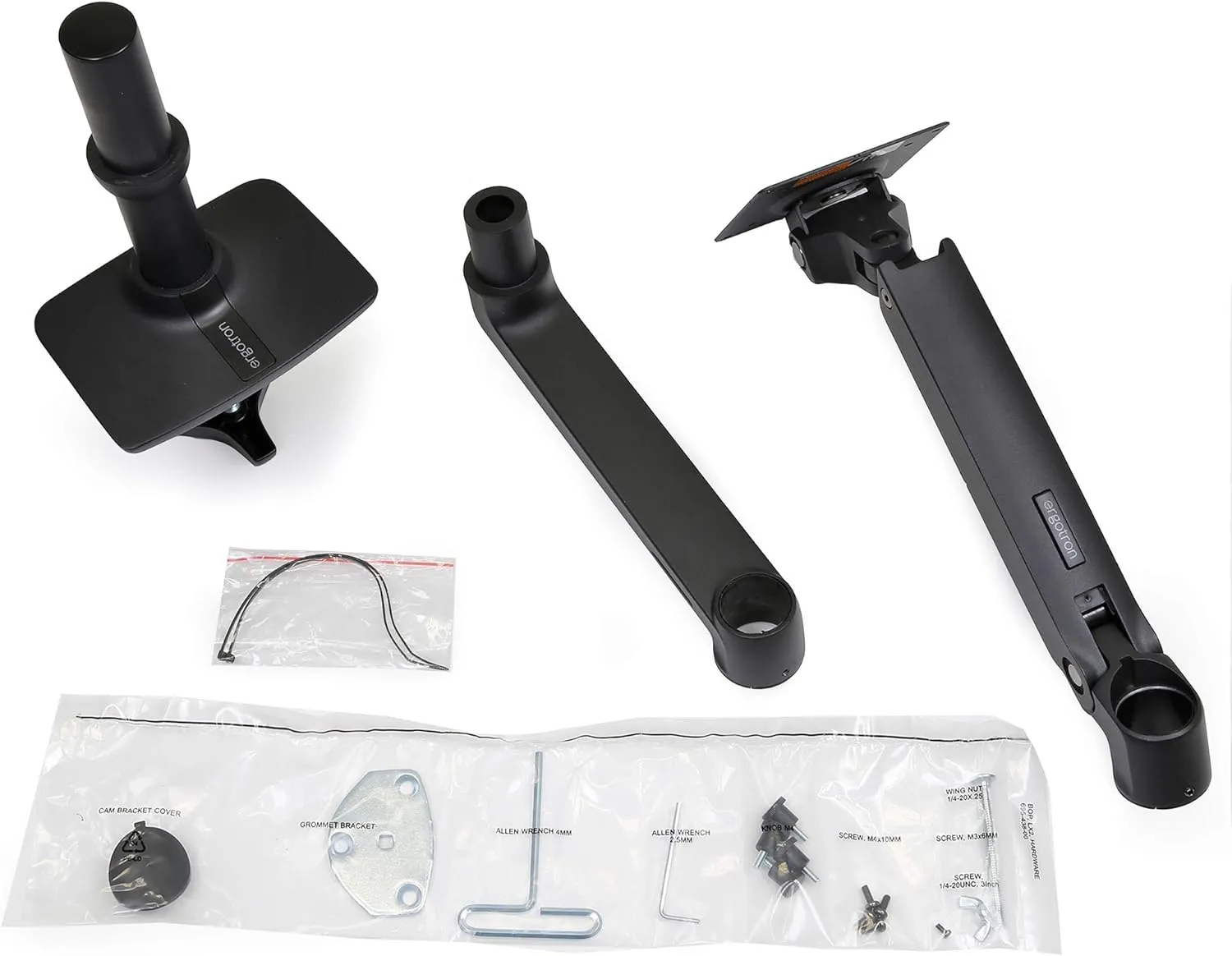 Ergotron – LX Monitor Arm, Single Monitor Desk Mount – fits Flat Curved Ultrawide Computer Monitors up to 34 Inches, 7 to 25 lbs, VESA 75x75mm or 100x100mm – Matte Black