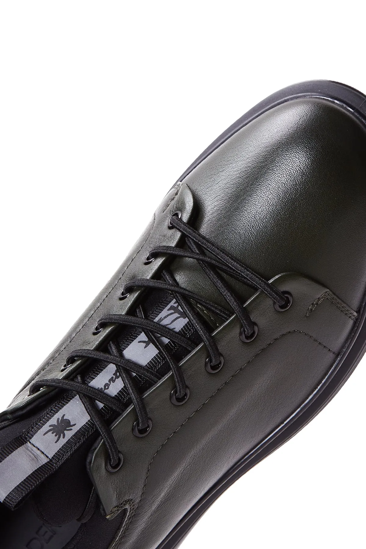 Erkek Haki Deri Casual Sneaker