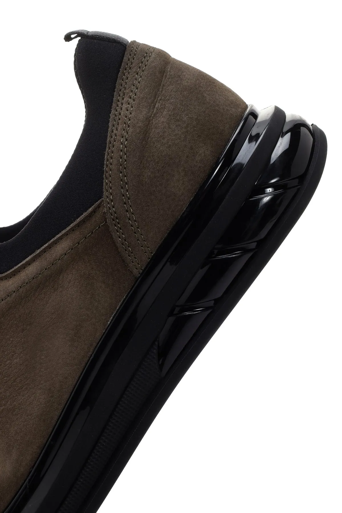 Erkek Haki Nubuk Deri Casual Sneaker